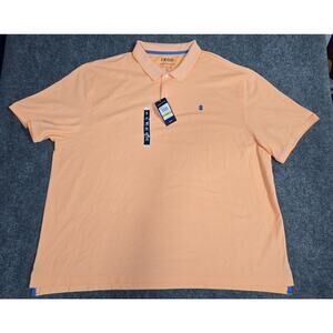 IZOD Advantage Performance Polo Shirt Men's 4XB Big & Tall Cantaloupe Orange